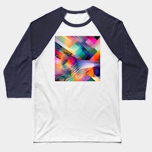 Abstract Rainbow Baseball T-Shirt